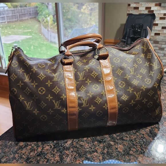 🐢 Louis Vuitton Ultra Rare French Co USA Keepall - Picture 1 of 16